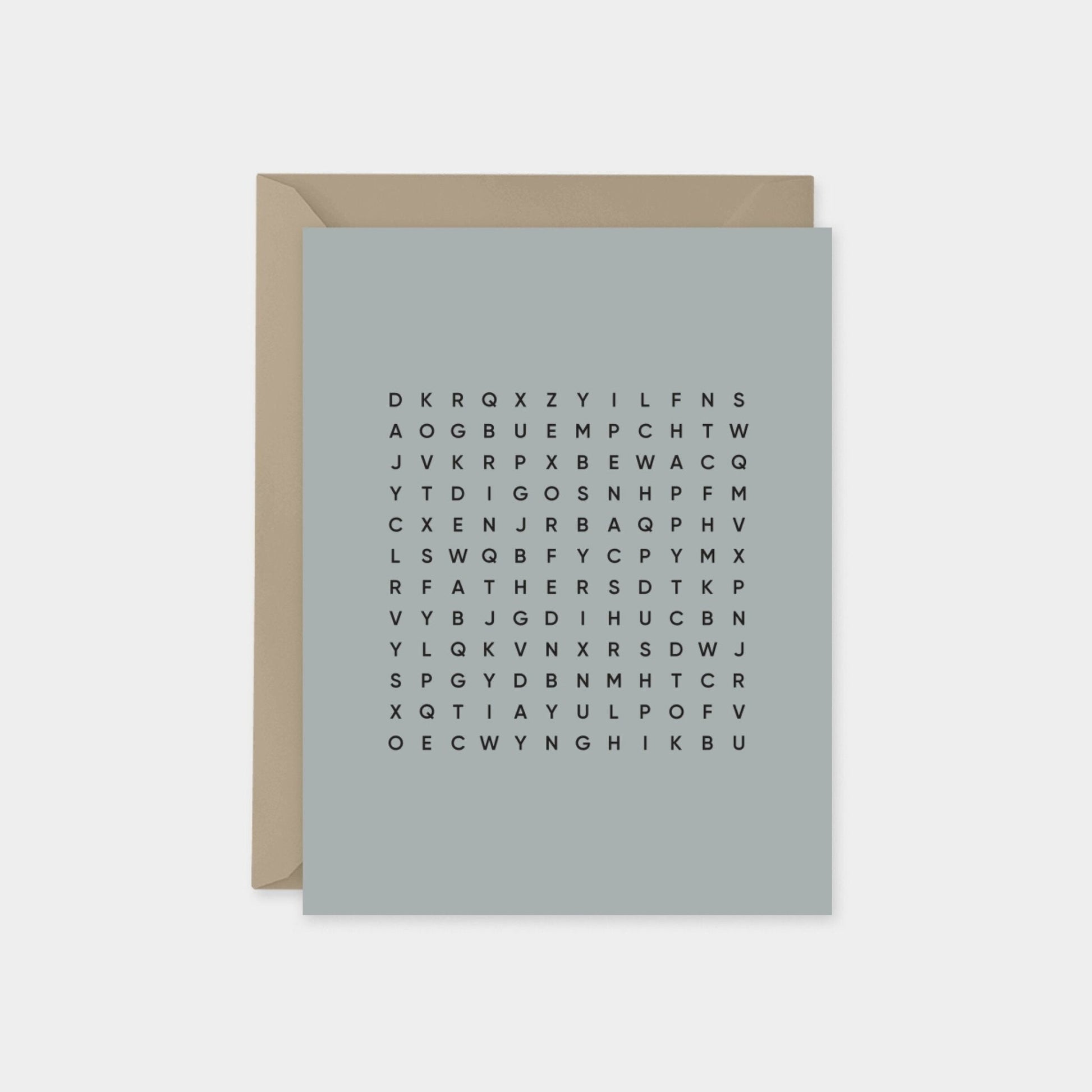 Happy Father's Day Word Search Card II,-Greeting & Note Cards-The Design Craft