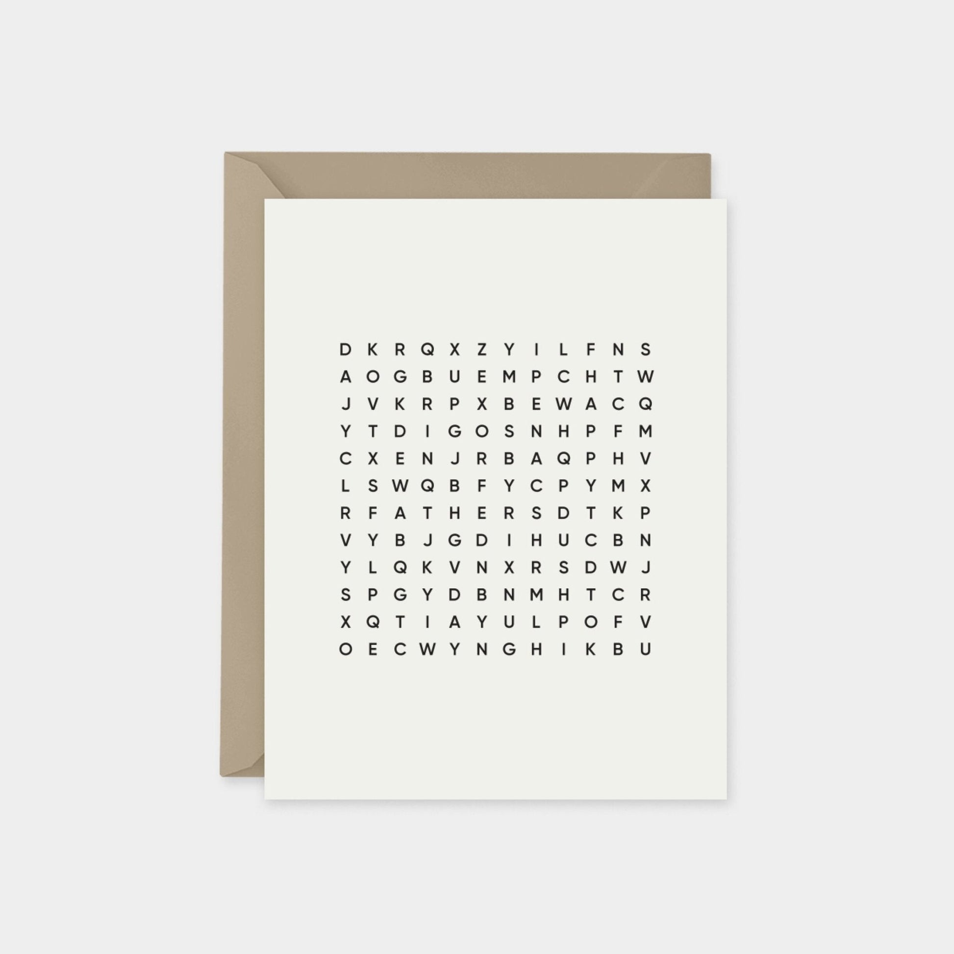 Happy Father's Day Word Search Card III,-Greeting & Note Cards-The Design Craft