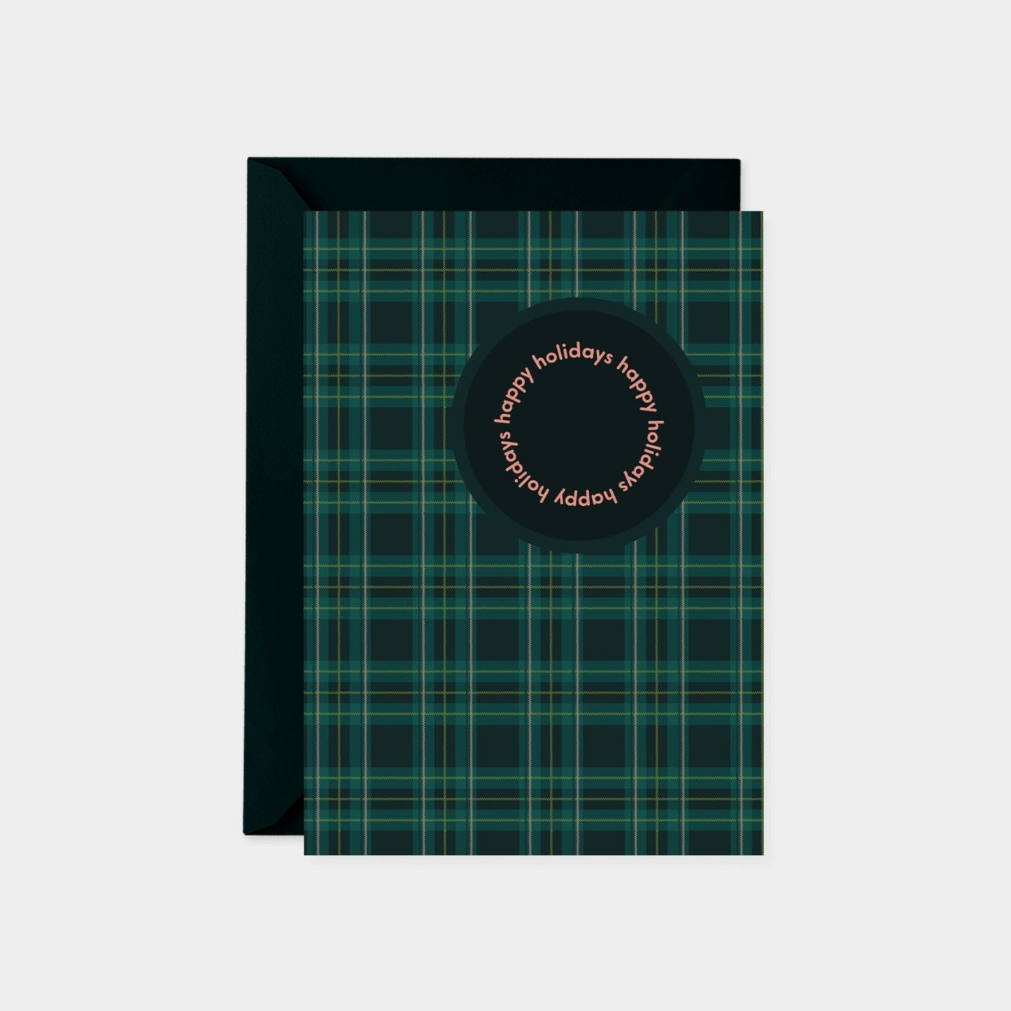 Happy Holidays Plaid Card Set, Happy-Greeting & Note Cards-The Design Craft