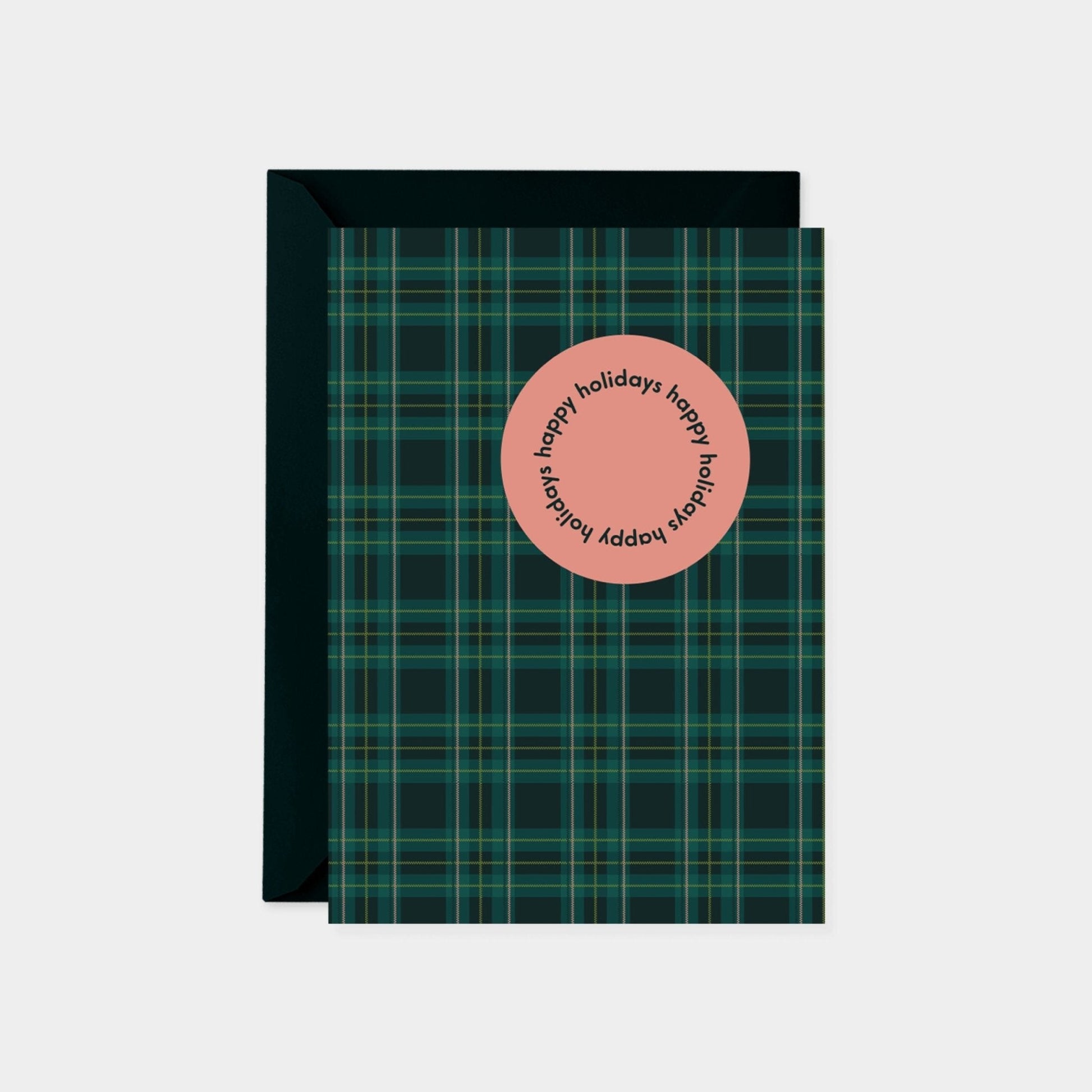 Happy Holidays Plaid Card Set, Happy-Greeting & Note Cards-The Design Craft