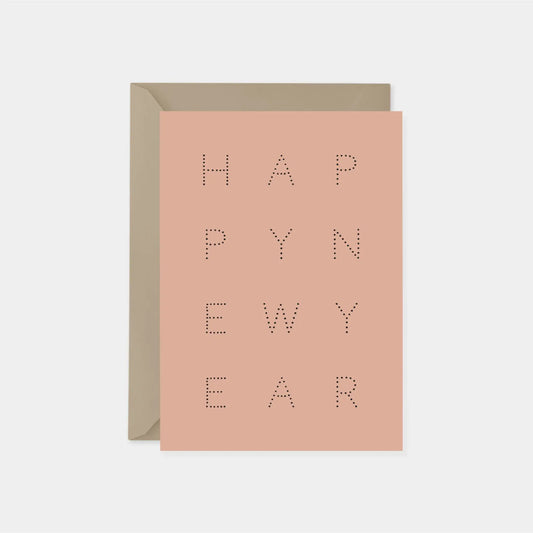 Happy New Year Marquee Dot Card III