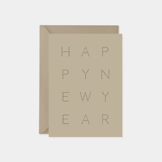 Happy New Year Marquee Dot Card IV