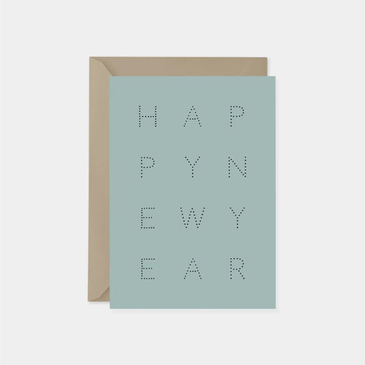 Happy New Year Marquee Dot Card V