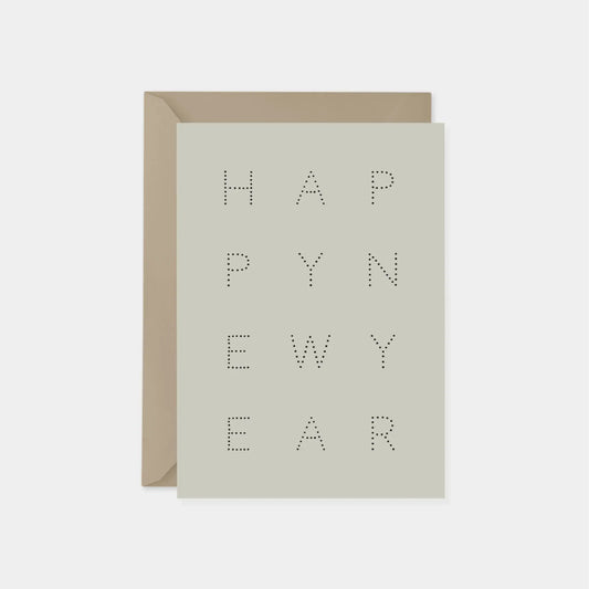 Happy New Year Marquee Dot Card VI