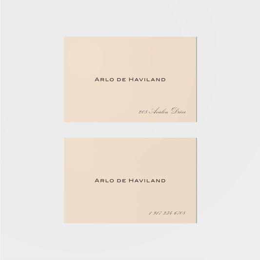 Haviland Calling Card-Greeting & Note Cards-The Design Craft