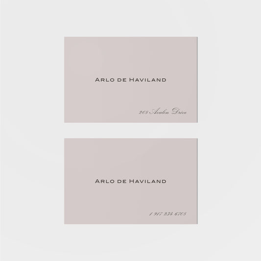 Haviland Calling Card II-Greeting & Note Cards-The Design Craft