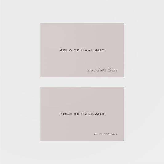 Haviland Calling Card II-Greeting & Note Cards-The Design Craft