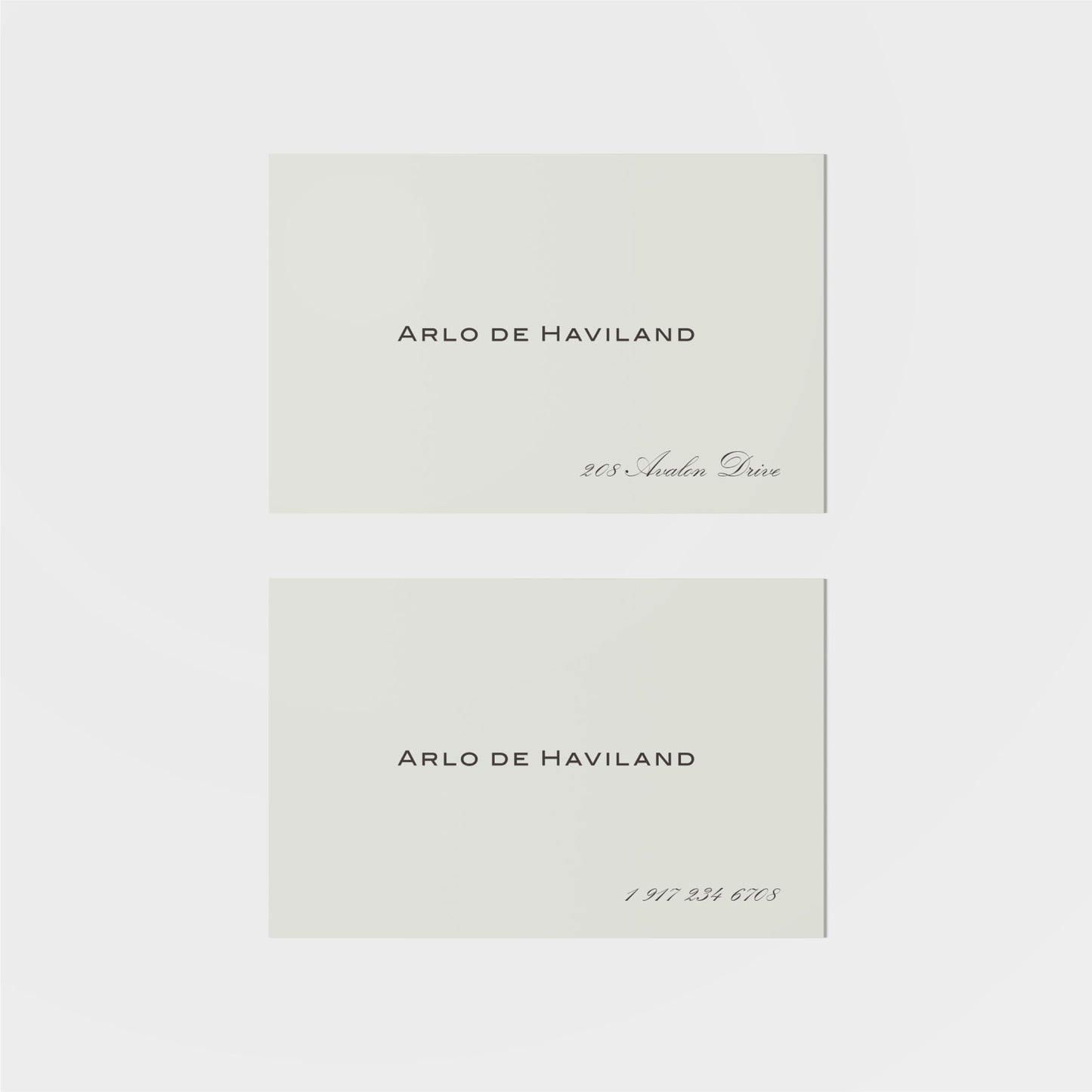 Haviland Calling Card III-Greeting & Note Cards-The Design Craft