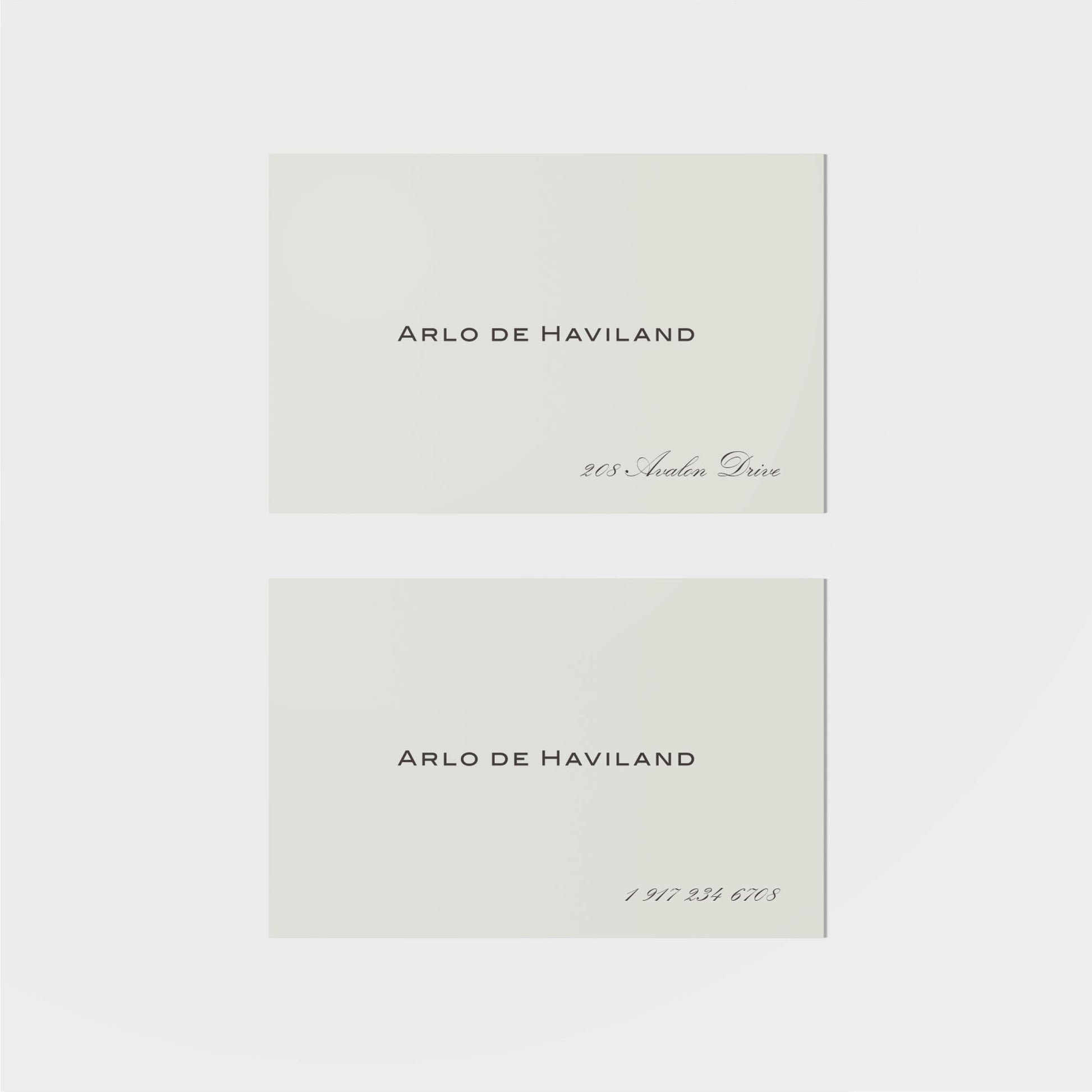 Haviland Calling Card III-Greeting & Note Cards-The Design Craft