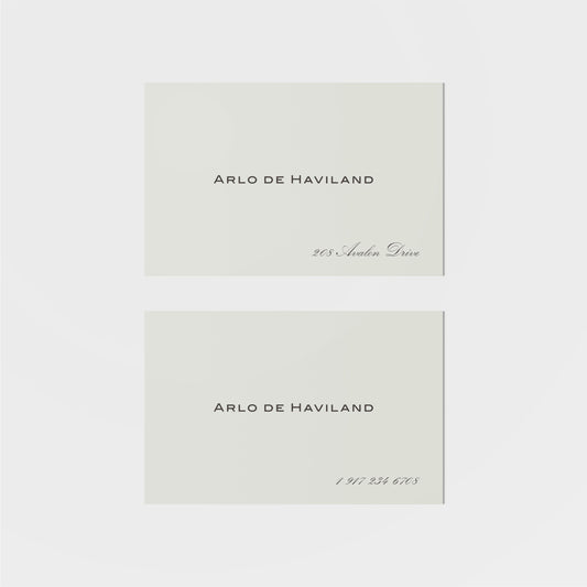 Haviland Calling Card III-Greeting & Note Cards-The Design Craft