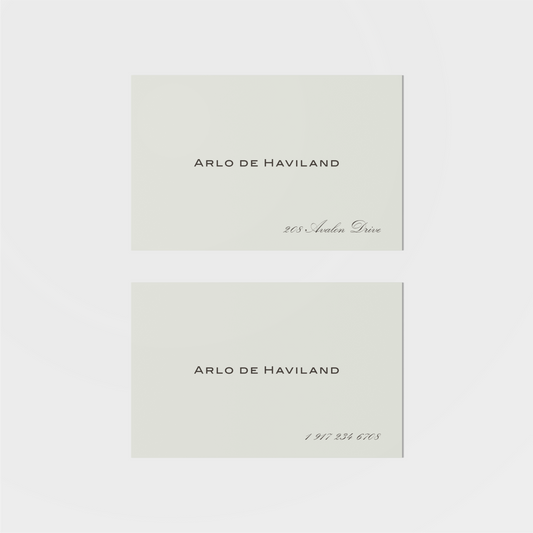 Haviland Calling Card III-Greeting & Note Cards-The Design Craft