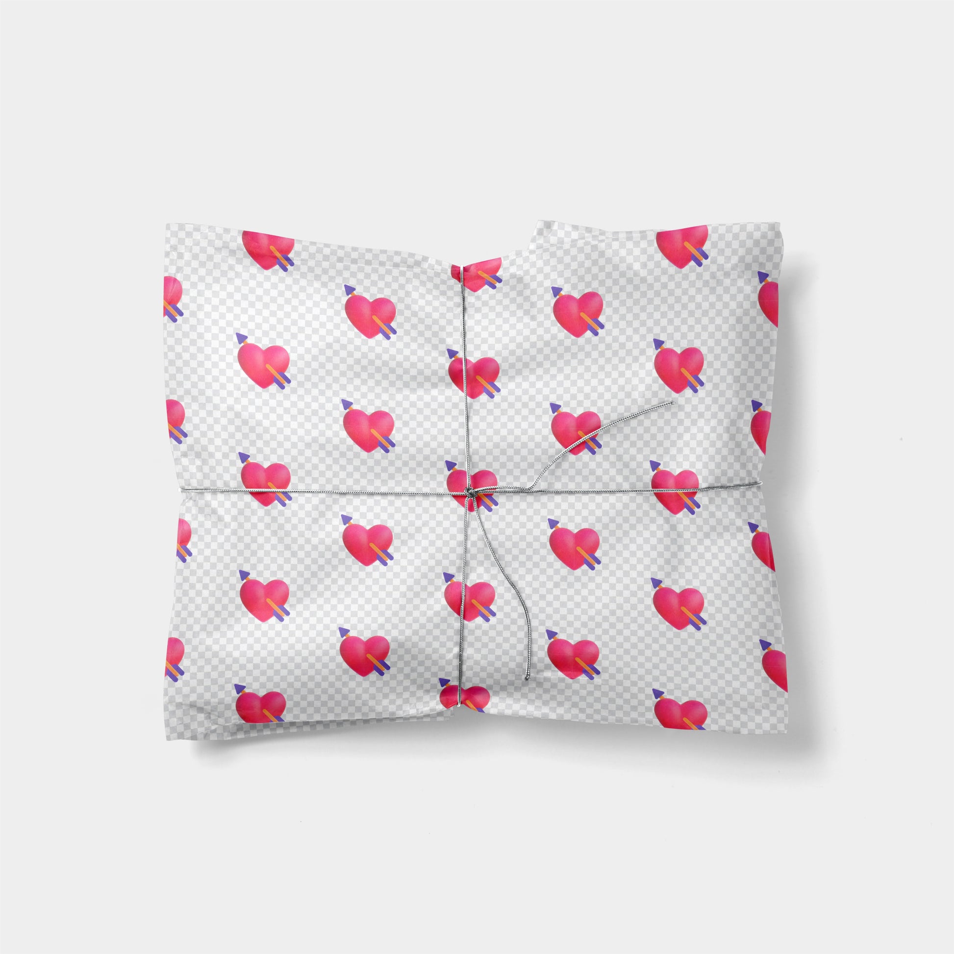 Heart with Arrow Emoji Gift Wrap-Gift Wrapping-The Design Craft