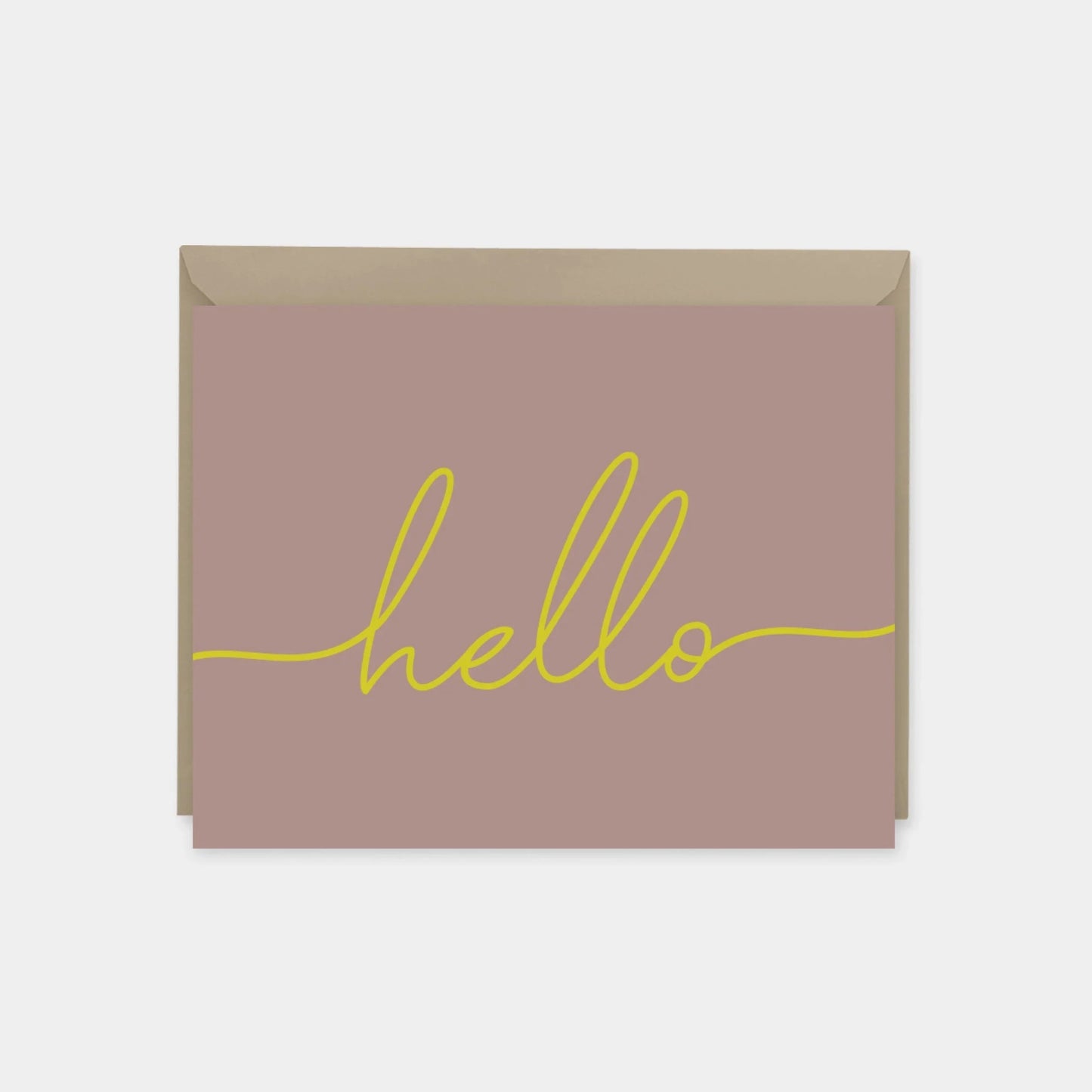 Hello Greeting Cards, Script Hello Card-Greeting & Note Cards-The Design Craft