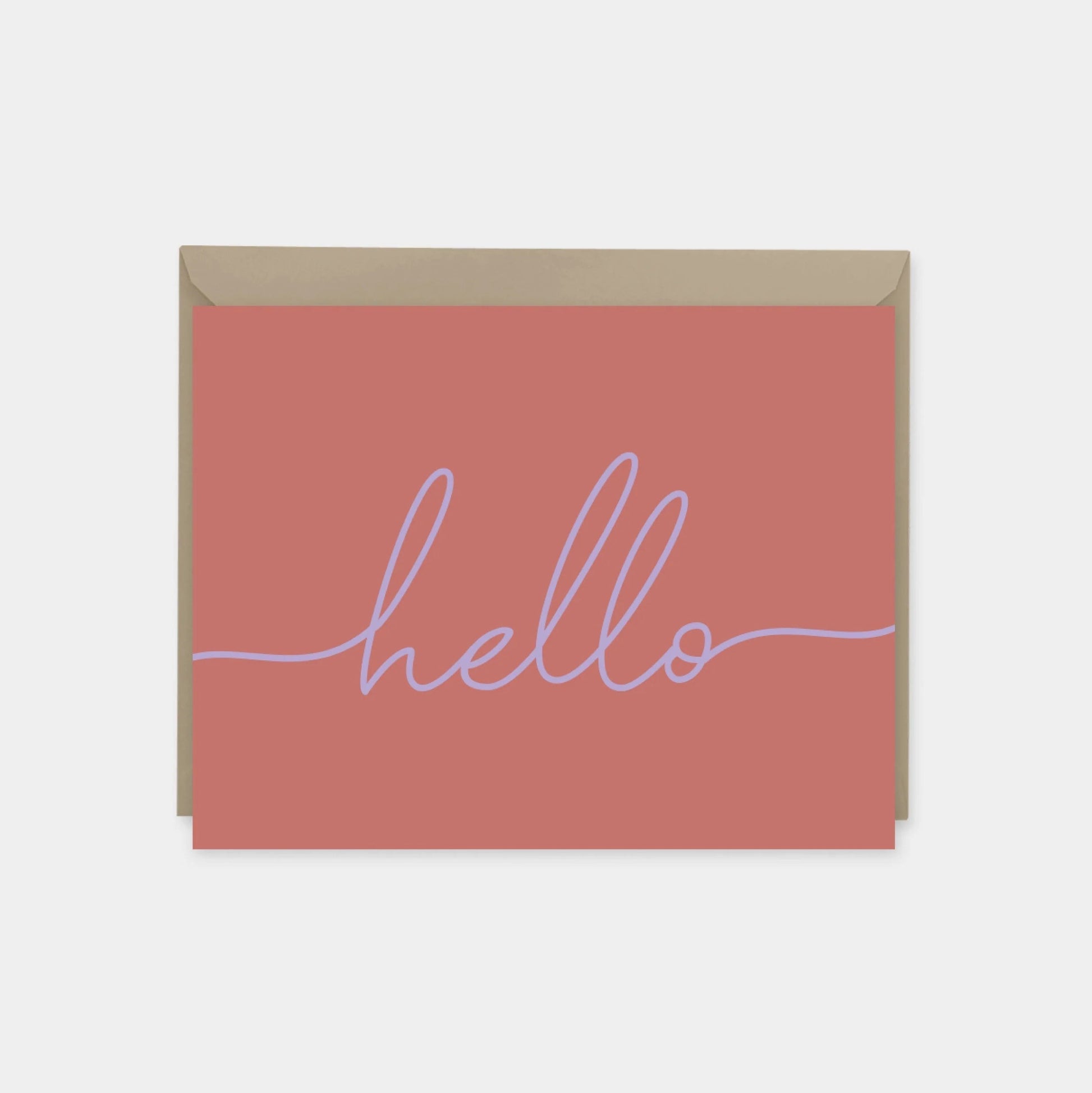 Hello Greeting Cards, Stylish Script-Greeting & Note Cards-The Design Craft