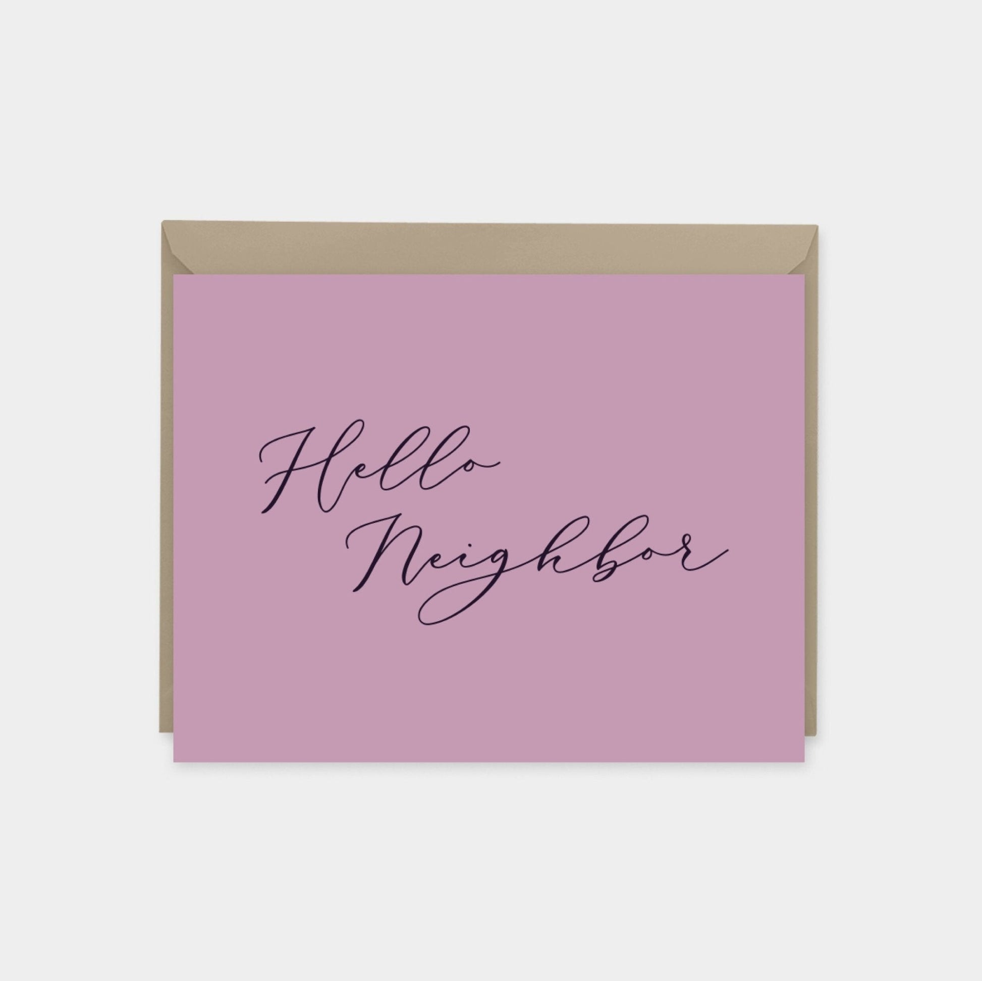 Hello Neighbor Card II-Greeting & Note Cards-The Design Craft