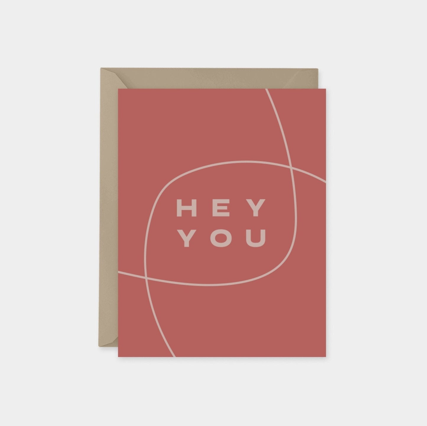 Hey You Card III, Modern Friendship Card-Greeting & Note Cards-The Design Craft