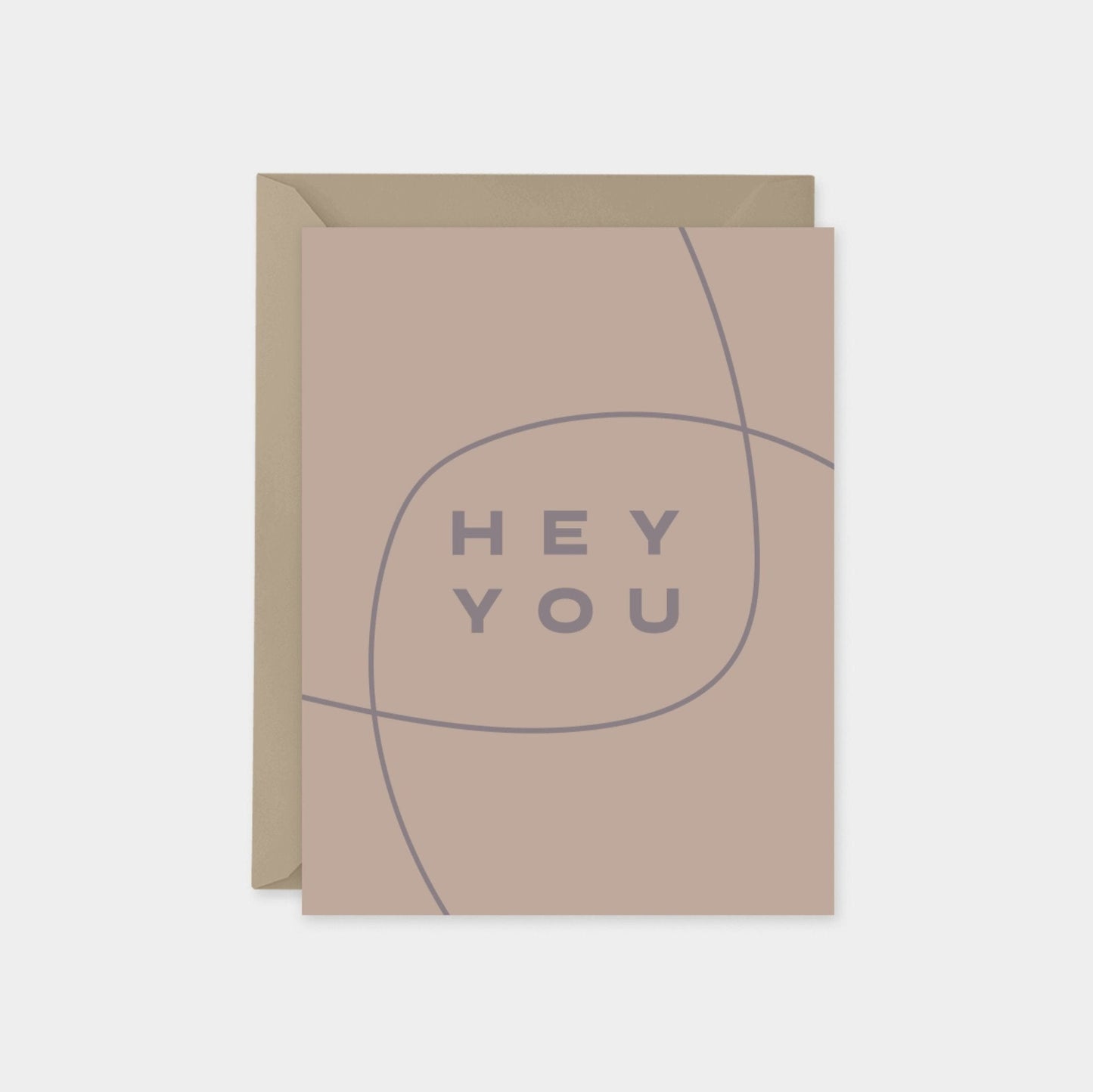 Hey You Card VI, Modern Friendship Card-Greeting & Note Cards-The Design Craft