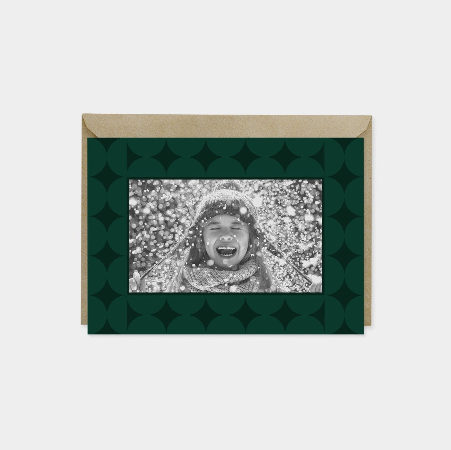 Holiday Photo Card, Elegant Art Deco-Greeting & Note Cards-The Design Craft