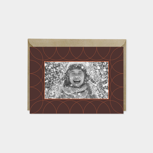 Holiday Photo Card, Elegant Art Deco-Greeting & Note Cards-The Design Craft