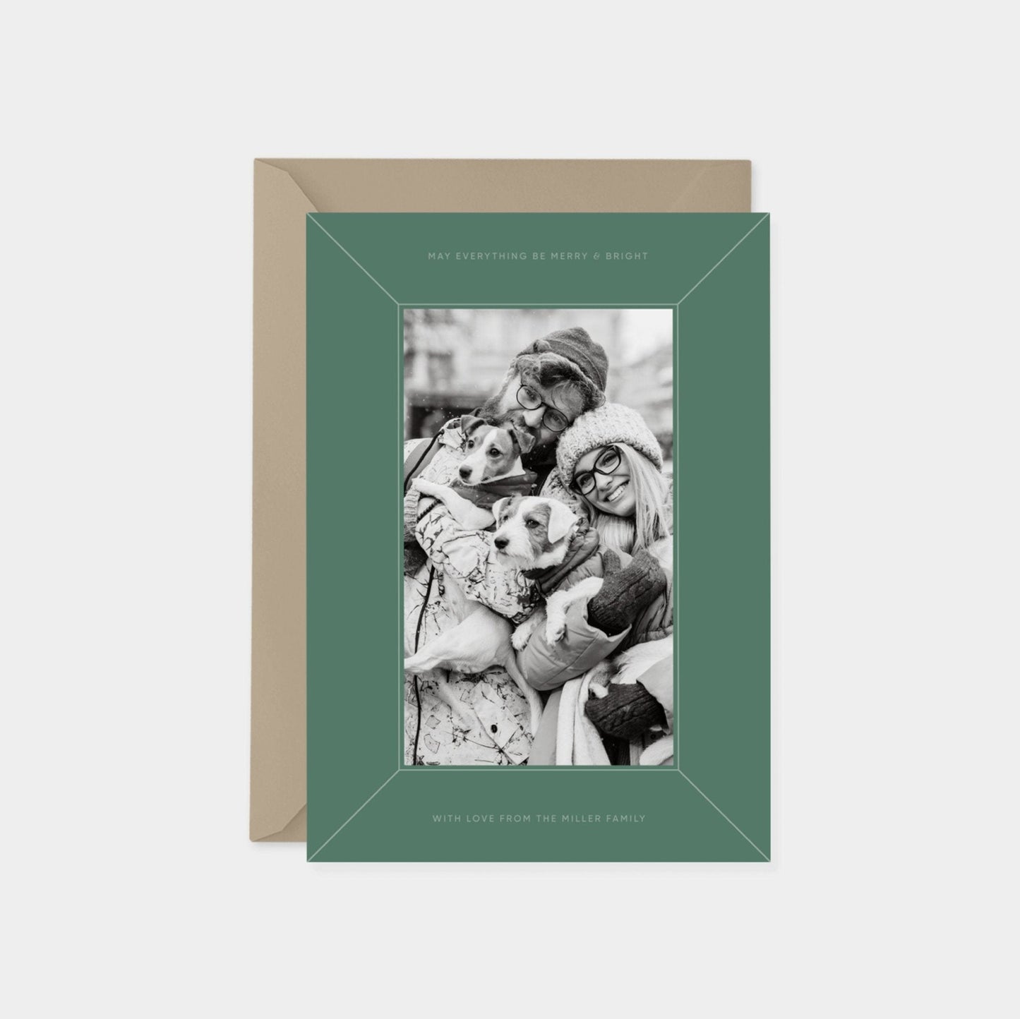 Holiday Photo Card, Minimal Elegant-Greeting & Note Cards-The Design Craft