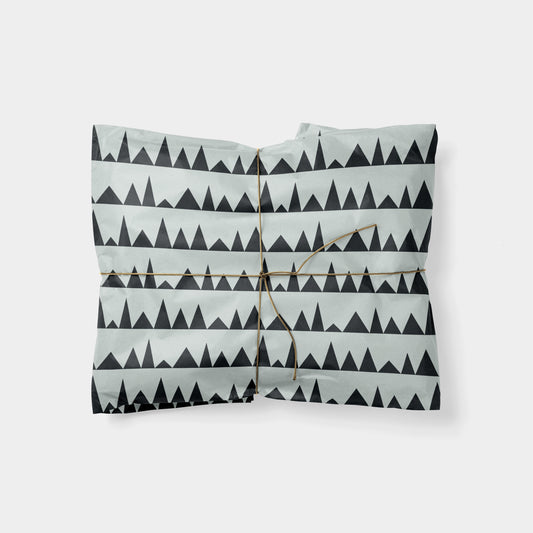Holiday Sawtooth Trees Gift Wrap