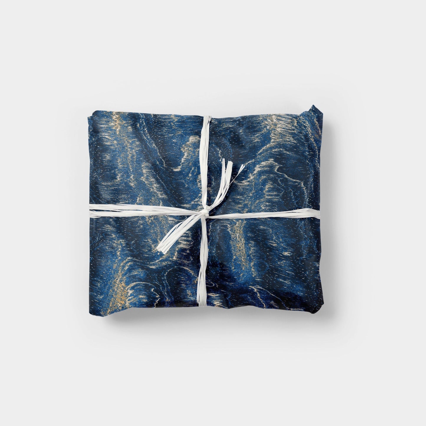 Indigo Wood Abstractions Gift Wrap-Gift Wrapping-The Design Craft