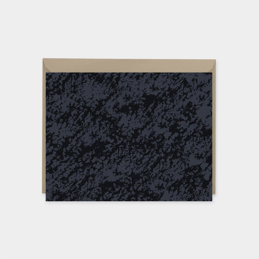 Ink Black Painted Texture Note Cards,-Greeting & Note Cards-The Design Craft