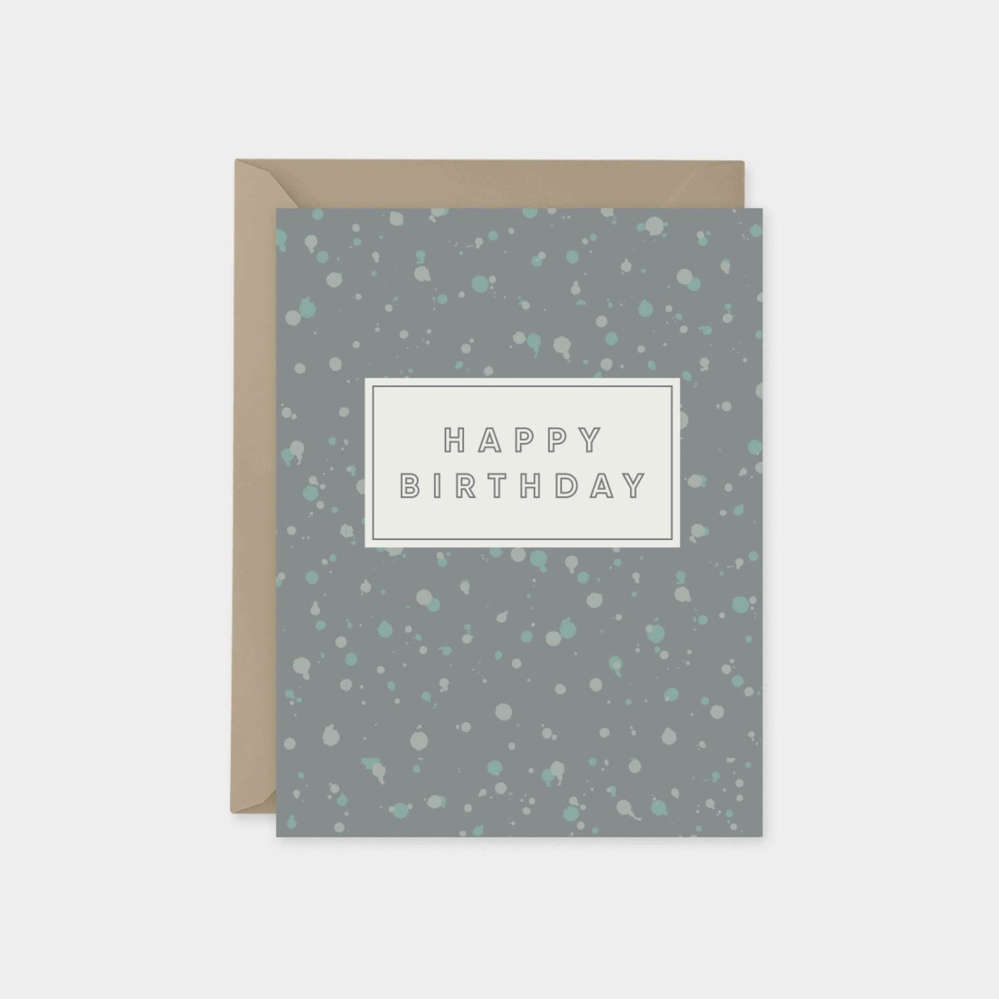 Ink Splot Happy Birthday Cards, Dot-Greeting & Note Cards-The Design Craft