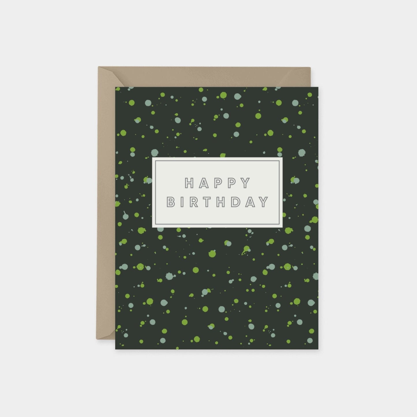 Ink Splot Happy Birthday Cards, Dot-Greeting & Note Cards-The Design Craft