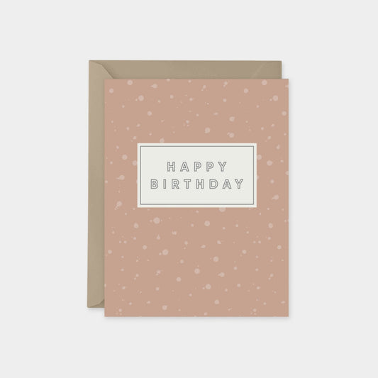 Ink Splot Happy Birthday Cards, Dot-Greeting & Note Cards-The Design Craft