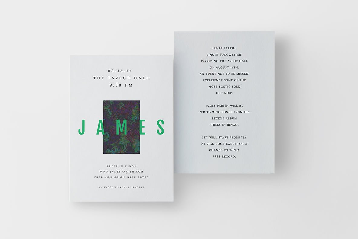 James Flyer-Design Template-The Design Craft