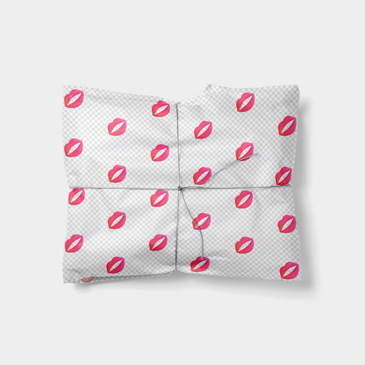 Kiss Emoji Gift Wrap-Gift Wrapping-The Design Craft