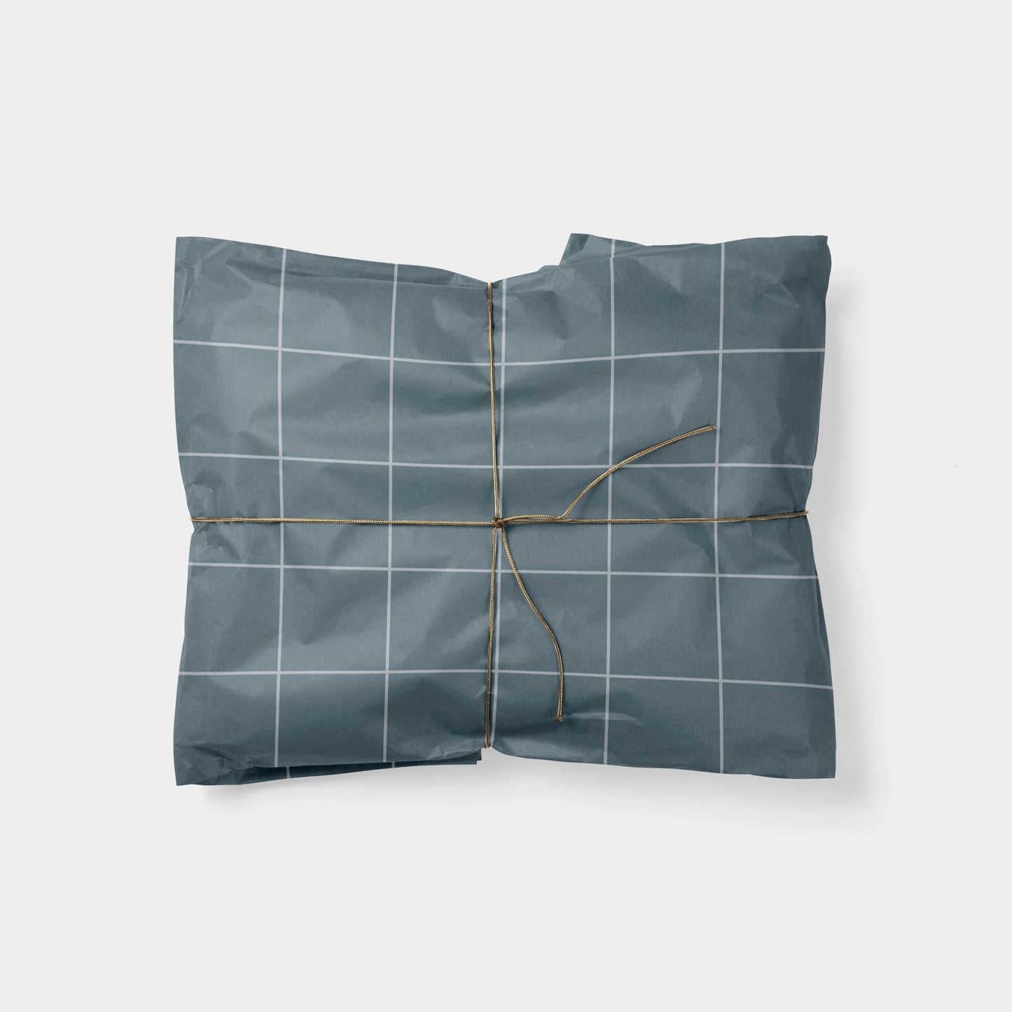 Large Grid Gift Wrap, Gray