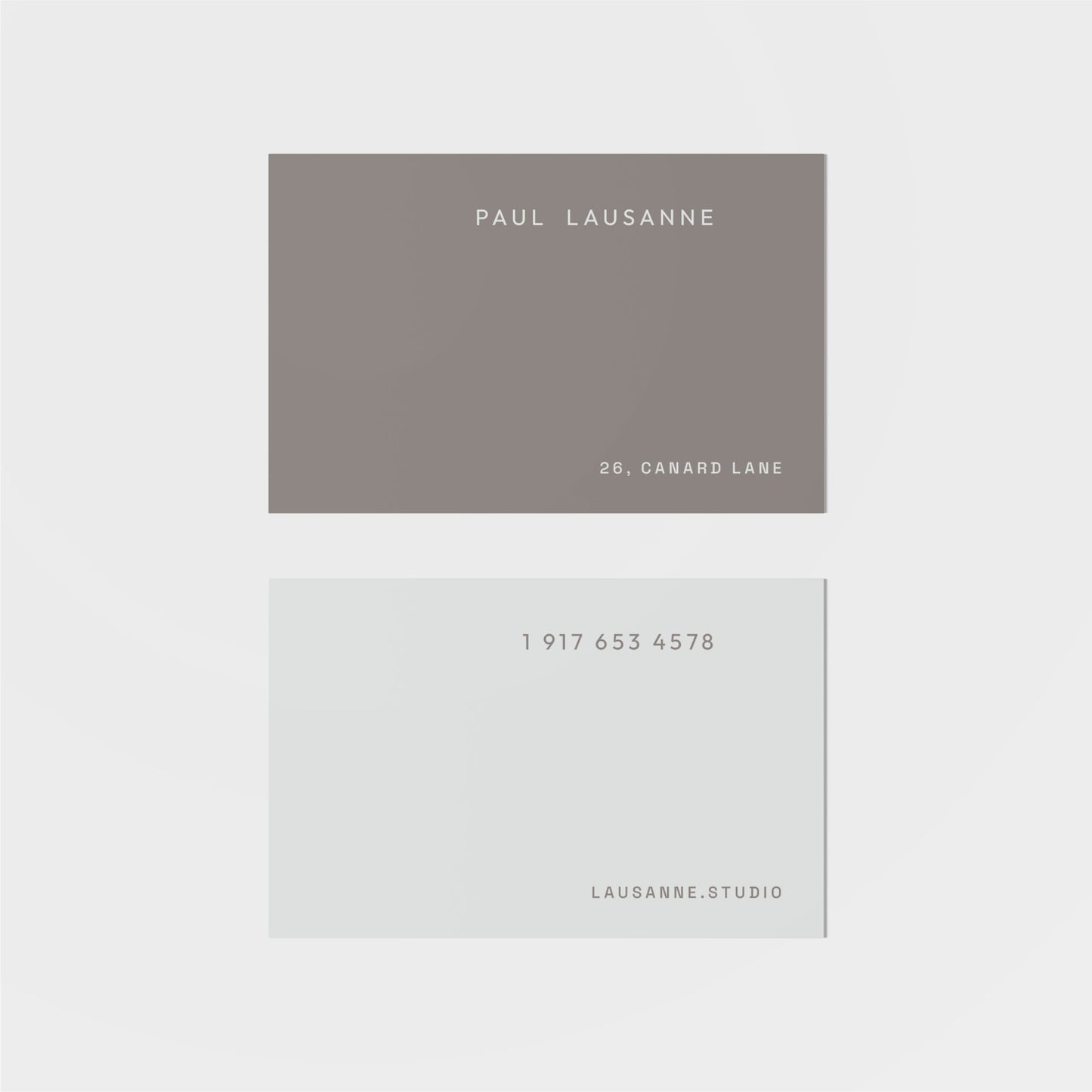 Lausanne Calling Card V-Greeting & Note Cards-The Design Craft