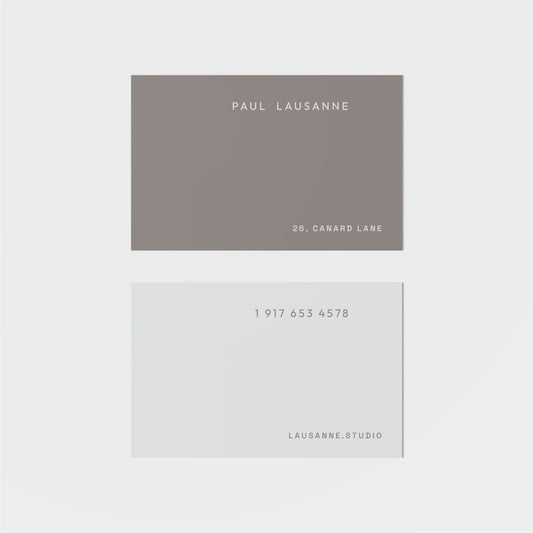 Lausanne Calling Card V-Greeting & Note Cards-The Design Craft