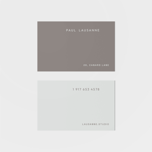 Lausanne Calling Card V-Greeting & Note Cards-The Design Craft