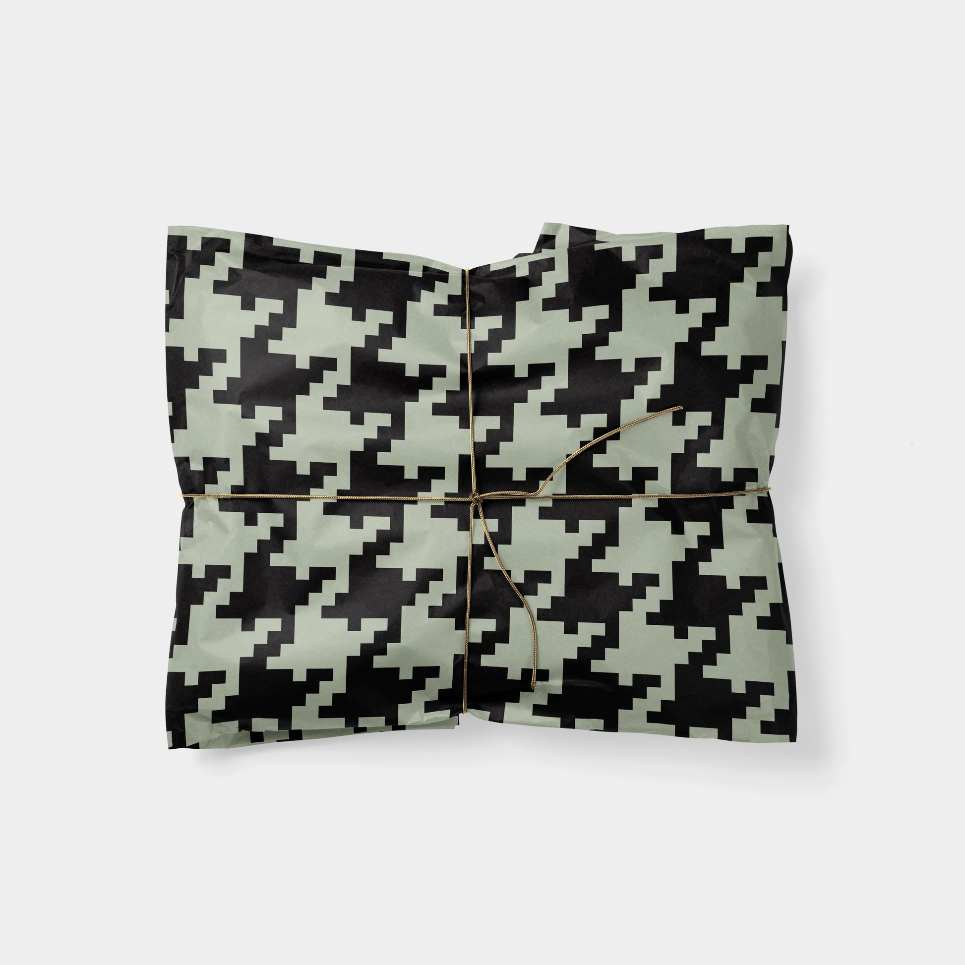 Lichen Green Oversized Houndstooth Gift