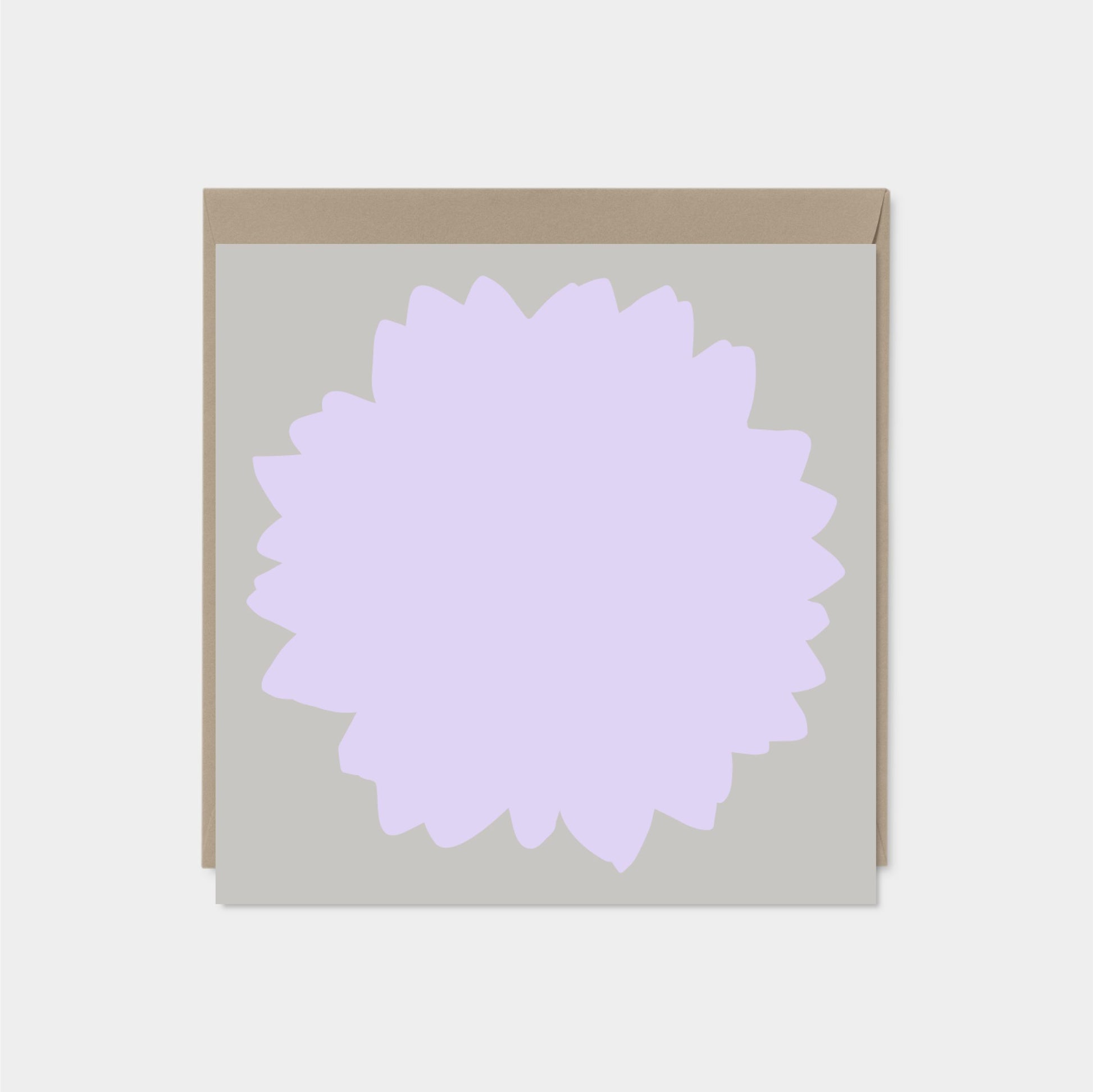 Lilac Flower Silhouette Card-Greeting & Note Cards-The Design Craft