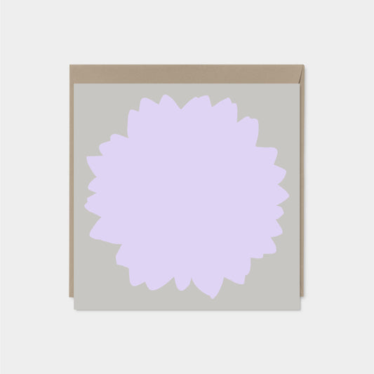 Lilac Flower Silhouette Card-Greeting & Note Cards-The Design Craft