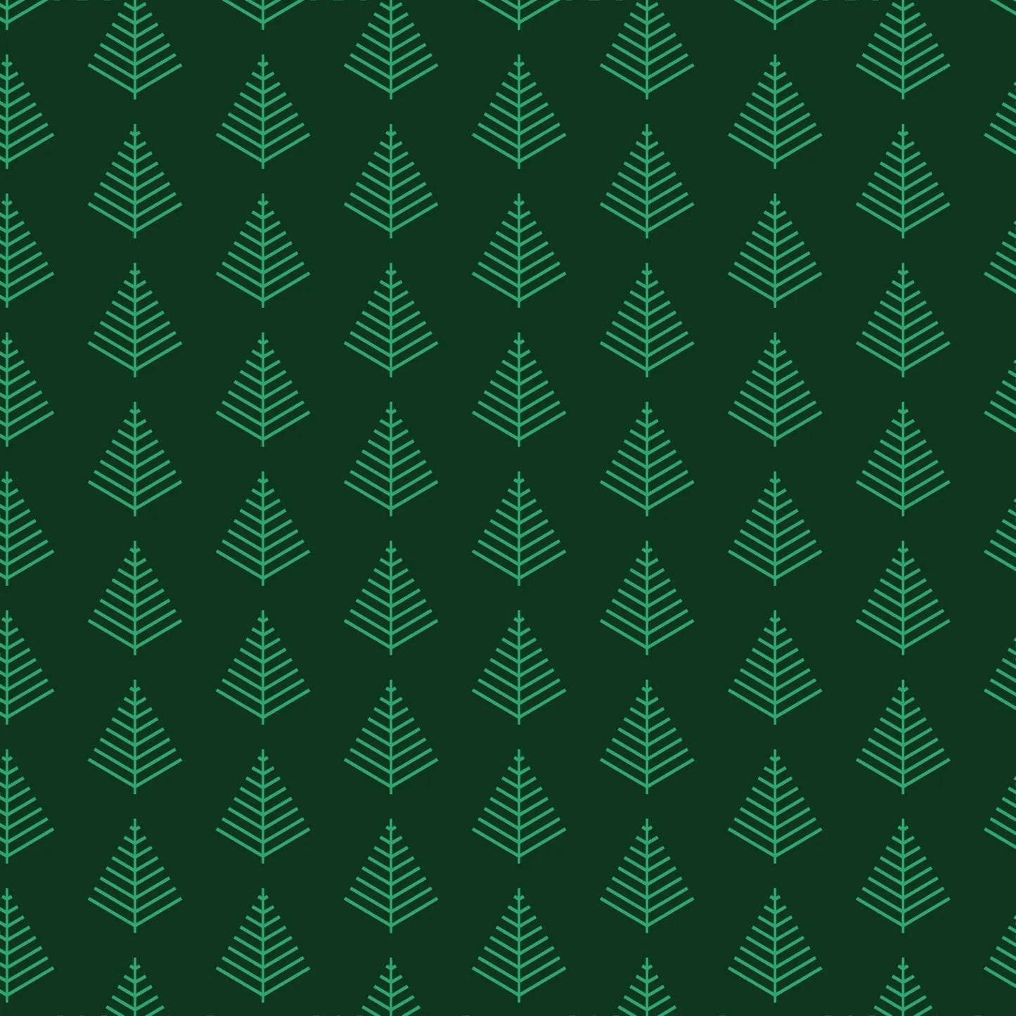 Line Art Tree Pattern Holiday Gift Wrap