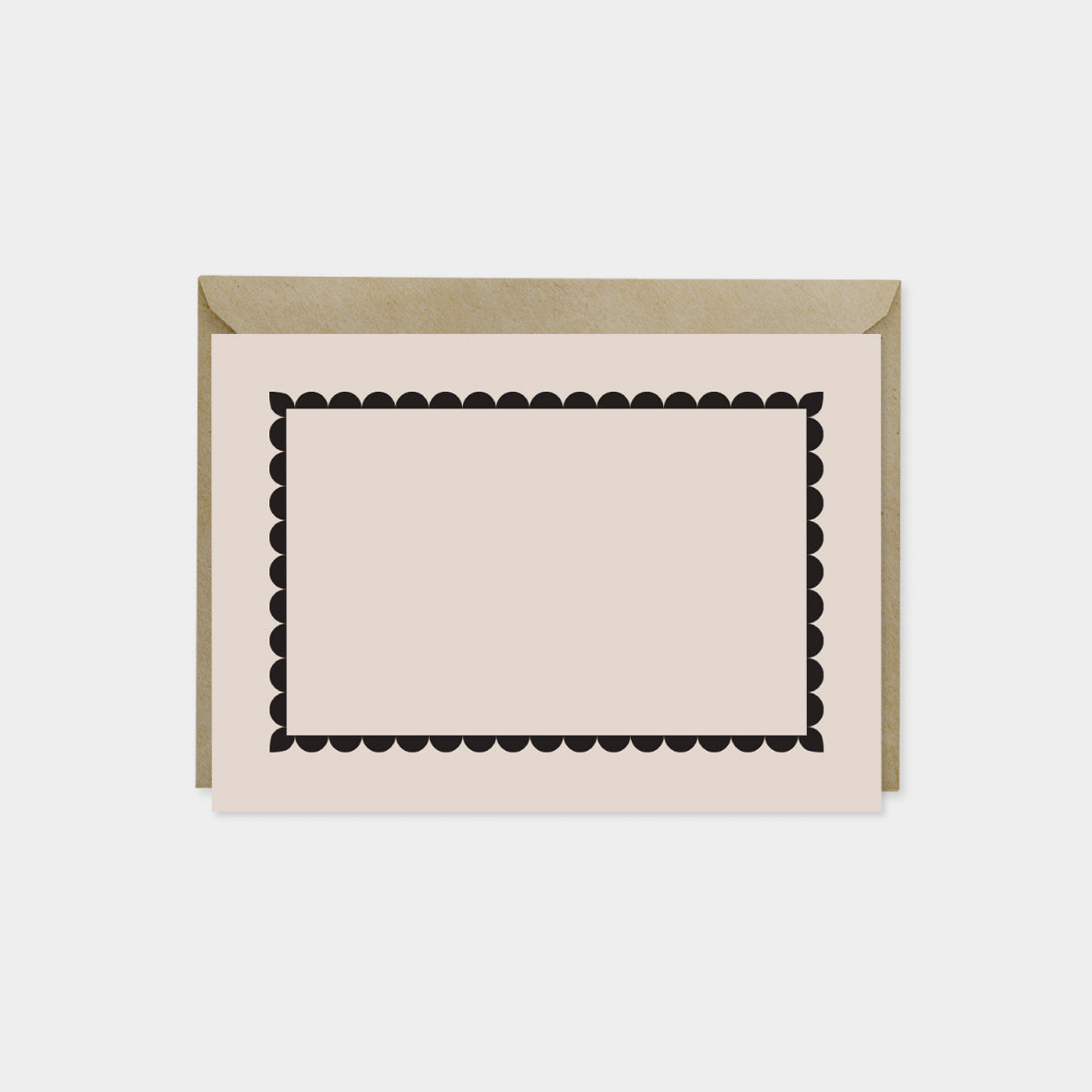 Little Scallop Border Note Cards IV-Greeting & Note Cards-The Design Craft