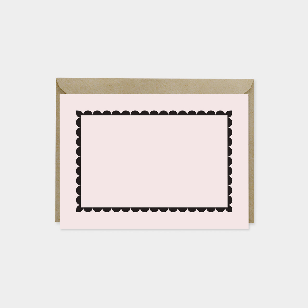 Little Scallop Border Note Cards VI-Greeting & Note Cards-The Design Craft