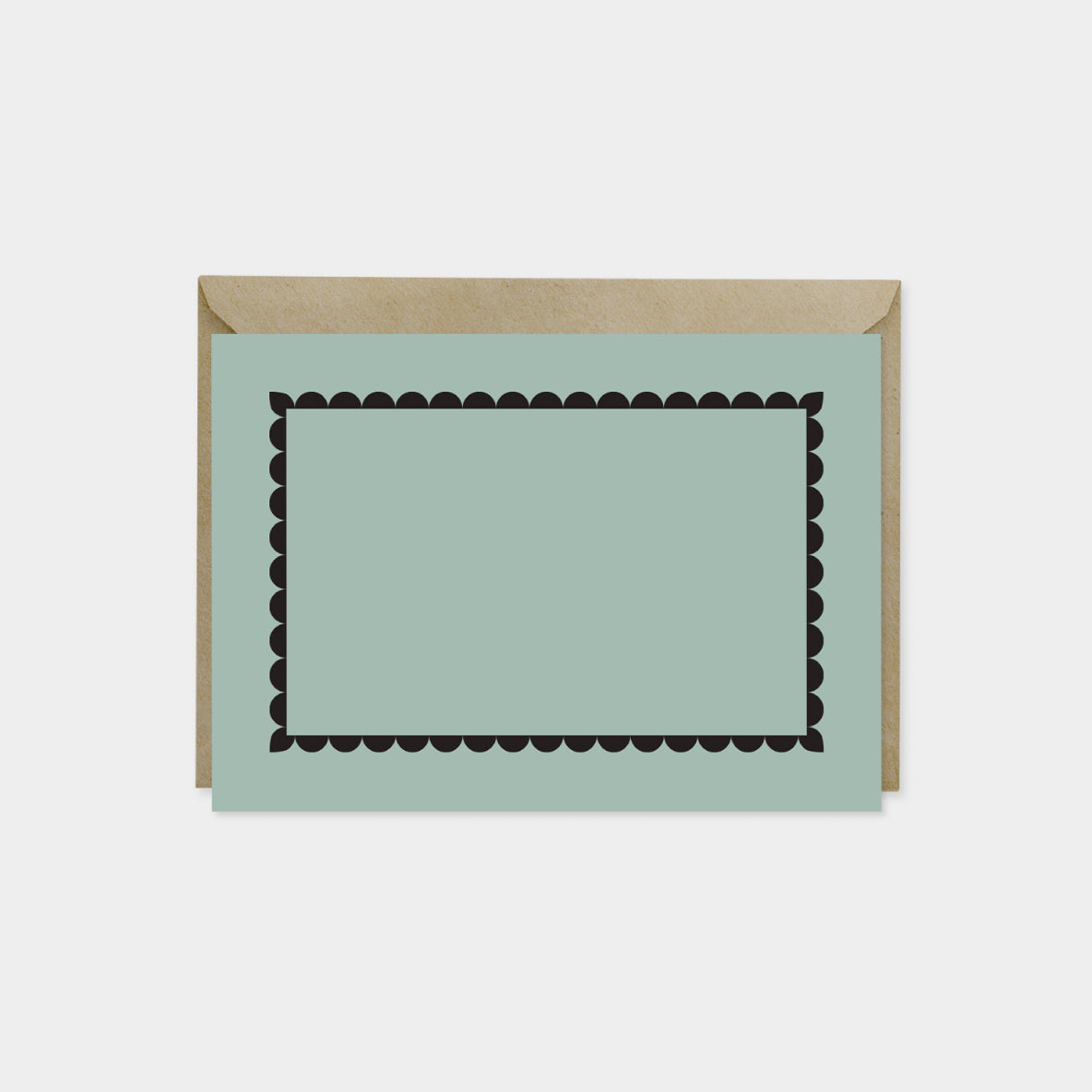 Little Scallop Border Note Cards VII-Greeting & Note Cards-The Design Craft