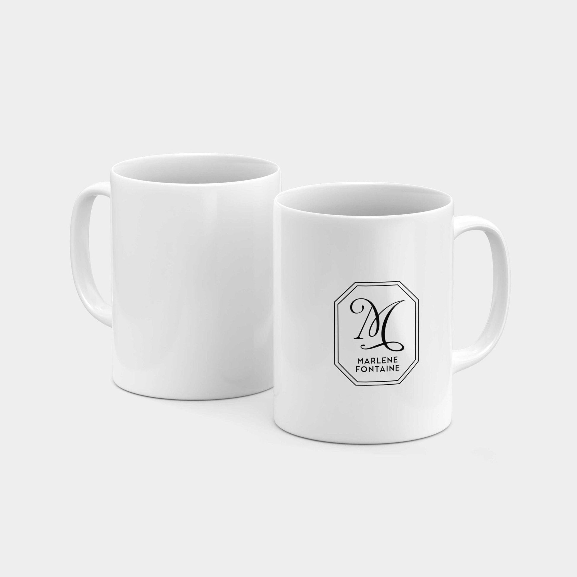 Logo Name Badge 11oz Mug III-The Design Craft