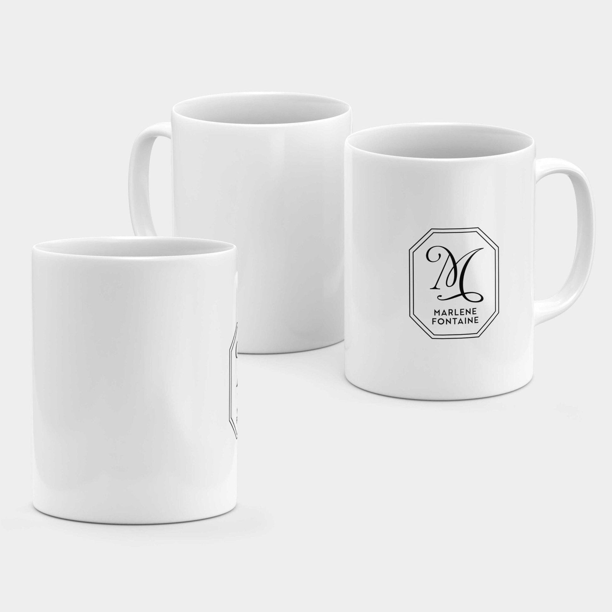 Logo Name Badge 11oz Mug III-The Design Craft