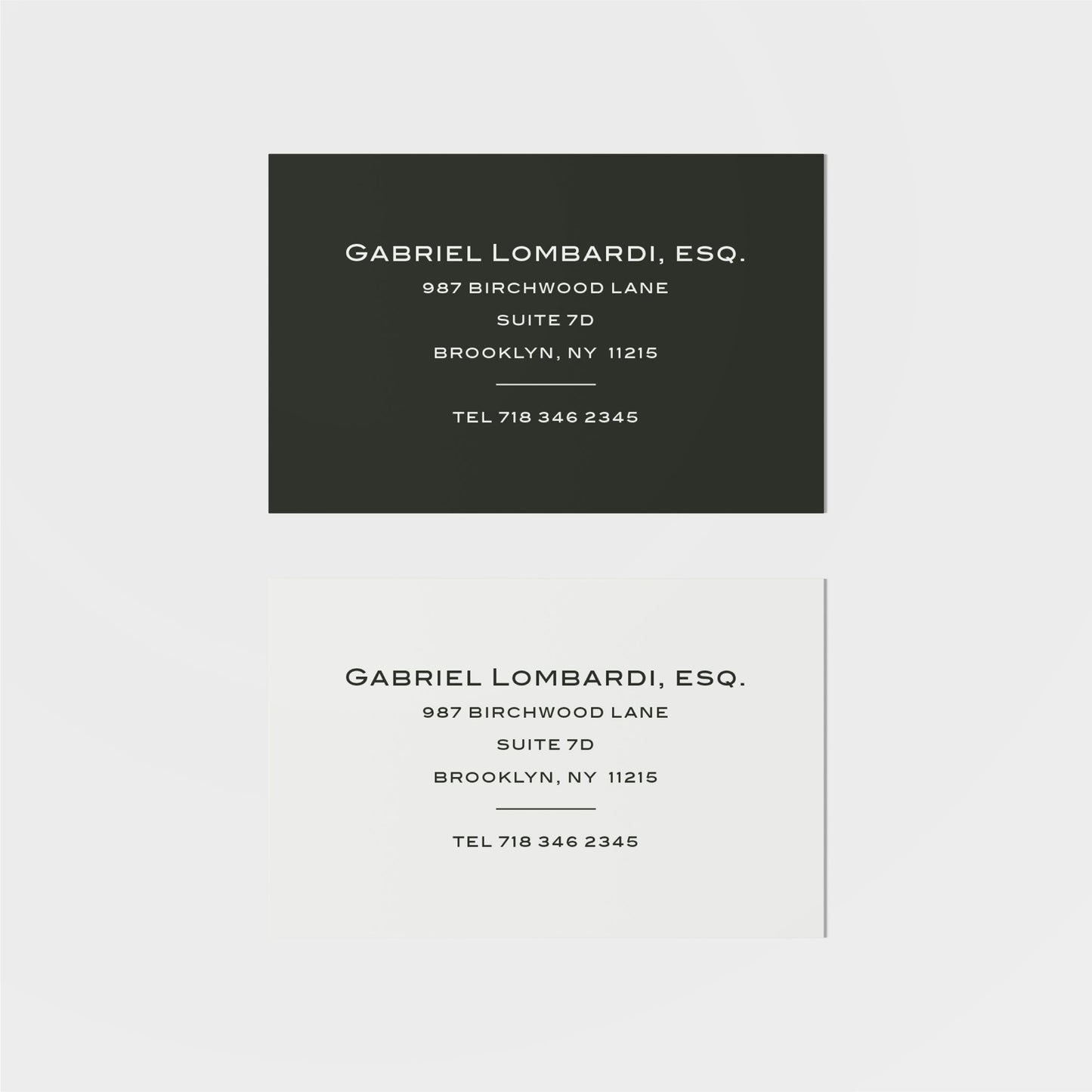 Lombardi Calling Card-Greeting & Note Cards-The Design Craft