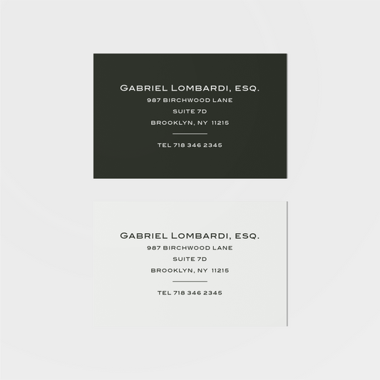 Lombardi Calling Card-Greeting & Note Cards-The Design Craft