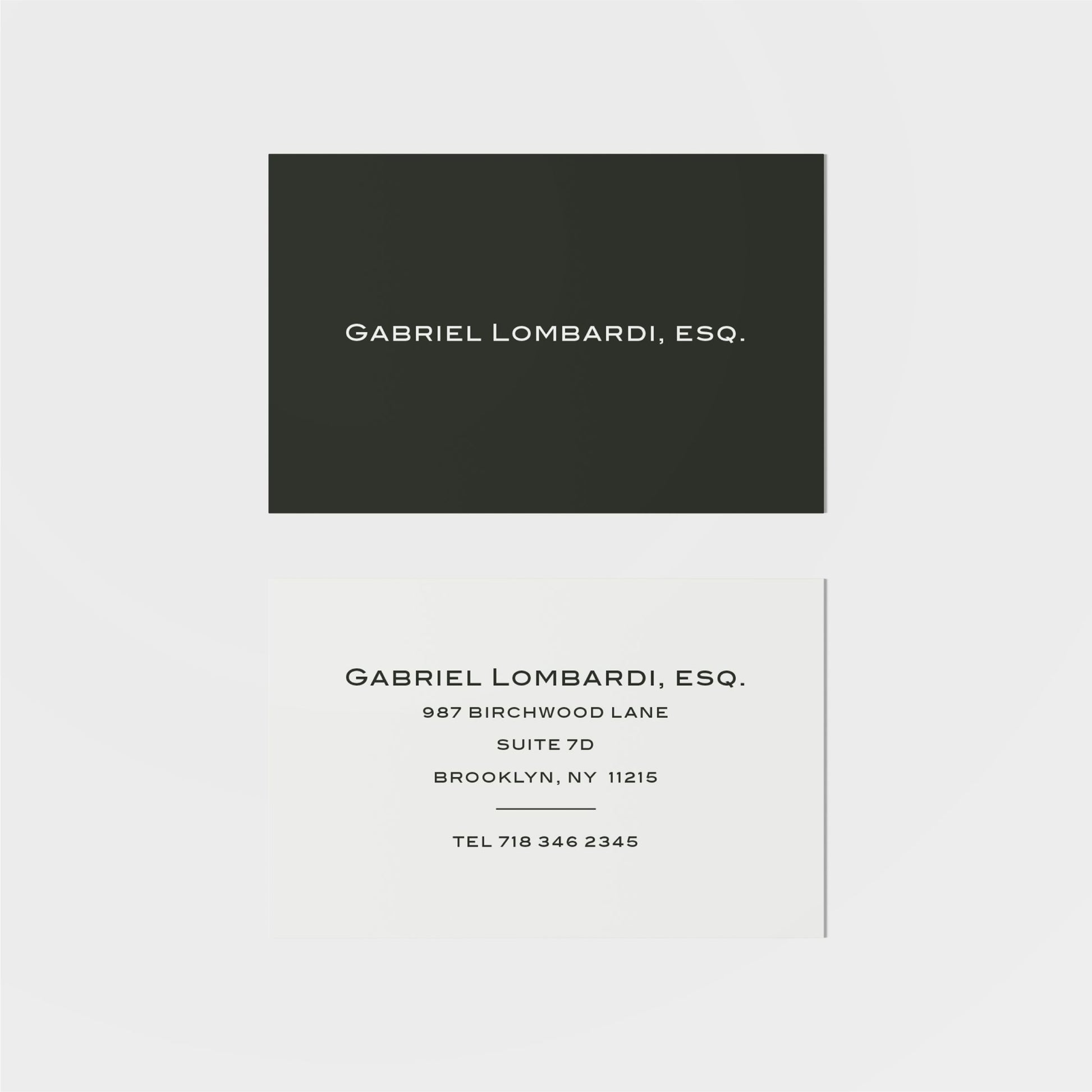 Lombardi Calling Card II-Greeting & Note Cards-The Design Craft