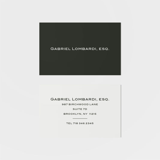 Lombardi Calling Card II-Greeting & Note Cards-The Design Craft