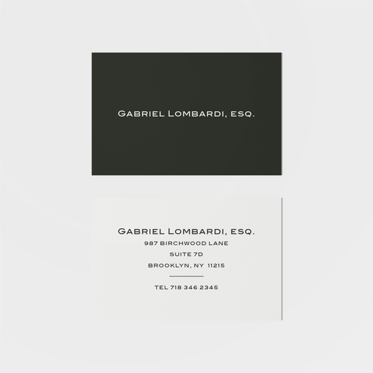 Lombardi Calling Card II-Greeting & Note Cards-The Design Craft